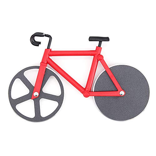 ShawFly Fiets Pizza Cutter RVS Roller Pizza Cutter, met Scherp Blade, Creatieve Keuken Gereedschap (rood) - Afbeelding 6