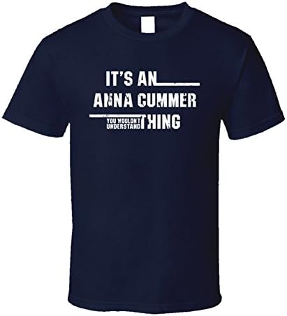an Anna Cummer Thing You Wouldn't Understand Funny Worn Look T Shirt XL Navy