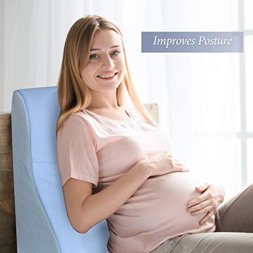 Howhom Bed Wedge Pillow with Memory Foam Top, Ergonomic Orthopedic