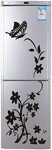 2018 High Wall Sticker Refrigerator Sticker Butterfly Pattern Wall Stickers Home Decor Wallpaper Black