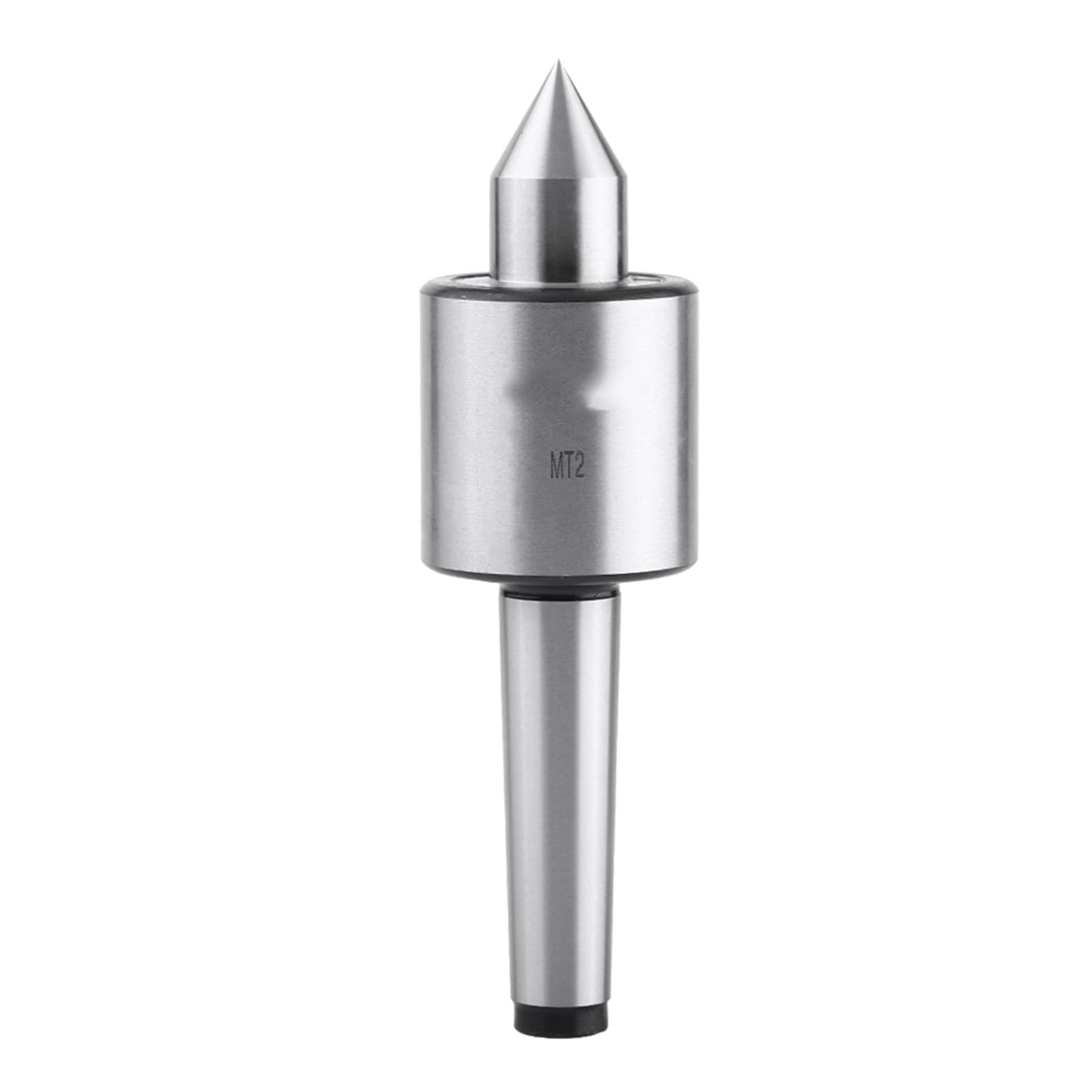 Wood Lathe Live Center Heavy Duty Woodworking MT2 Accuracy Rotary Lathe Live Revolving Center Tool Steel Metal Work Tool for Lathe