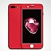 Spigen Thin Fit 360 Designed for Apple iPhone 7 Plus Case (2016) 2 Tempered Glass Screen Protectors Included - Red