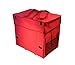 dbest products Wide Load Smart Cart, Red Rolling Multipurpose Collapsible Basket Cart Scrapbooking Laundry