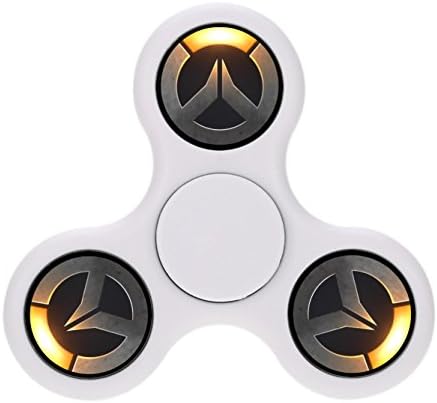Overwatch Custom kids have fun fidget spinner Finger tip Bearing toy Tri-Hands Spin Stress Reducer
