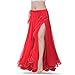 ROYAL SMEELA Chiffon Belly Dance Skirt Slit Bellydance Skirts Tribal Belly Dancer Costumes for Women Carnival Outfit