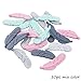 Baby Love Home Silicone Teether 10pcs Mix Color Nursing Accessories DIY Necklace Baby Teething Gift BPA Free Silicone Feather Beads