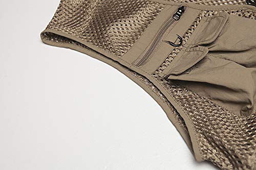 Atmungsaktive Angeljacke mit mehreren Taschen, zum Wandern, Weste, Tasche – Bild 6