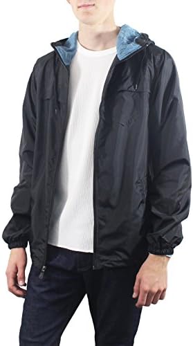 Ocean Current Mens Phantom Waterproof Windbreaker Jacket (X-Large, Black)