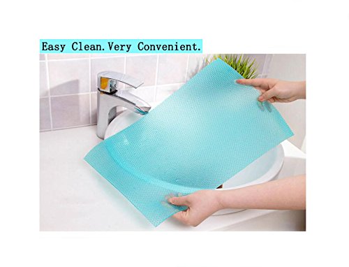 Zinnor 4 Pcs Refrigerator Pads,Refrigerator Mats,EVA Refrigerator Liners Washable Can Be Cut Refrigerator Pads Antibacterial Mats Antifouling Drawer Table Placemats【LW=17.69\