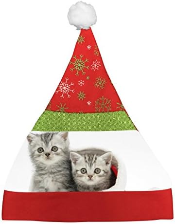 LZQ3SDM New Originality Cartoon Christmas Day Hat Printed With Cat Unisex Gift Party