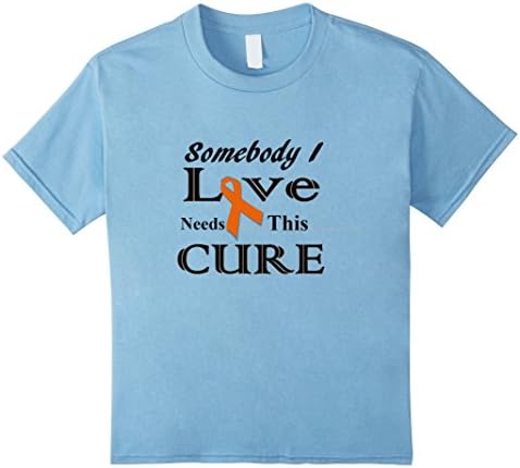 Kids Multiple Sclerosis MS Awareness Support T-Shirt 8 Baby Blue