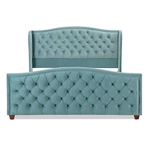 Jennifer Taylor Home Marcella Upholstered Shelter Headboard Bed Set