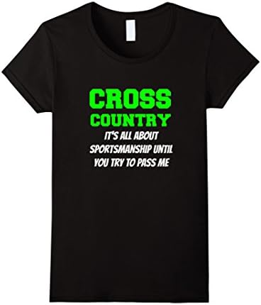 Womens Cross Country T Shirt for Runners Medium Black