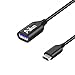 USB C to USB A 3.0 Adapter USB A to USB C Adapter Type C to USB A Thunderbolt 3 to USB 3.1 Female Adapter OTG Cable for MacBook Pro 2017 2016 More Black