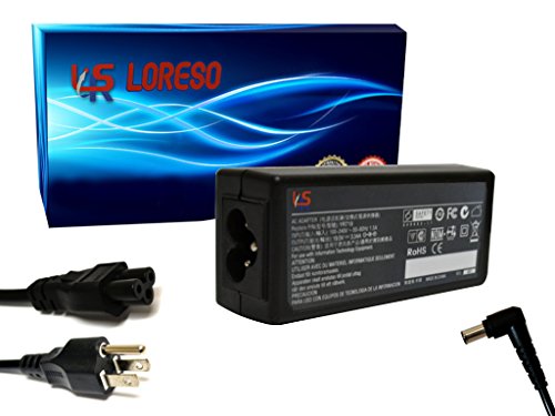AC Adapter Charger Sony VAIO PCG-TR3AP2 PCG-TR3AP3 PCG-TR3E/B PCG-TR3F PCG-TR5AP PCG-TR5B PCG-TR5EB (Loreso Replacement Part) - 65W, 19.5V