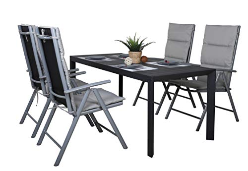 Chicreat Campingklappstühle mit Polsterung, Silber/Grau (2er-Pack) – Bild 8
