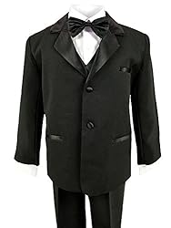 Spring Notion Baby Boys' Black Classic Fit Tuxedo