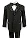Spring Notion Baby Boys' Black Classic Fit Tuxedo Set, No Tail 12M (Medium)