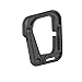 XTACER Tactical Multipurpose D Ring Locking Hanging Hook Link Snap Keychain for Molle Webbing, Black, 10 Piece