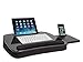 SOFIA + SAM Multi-Tasking Lap Desk with Memory Foam Cushion & Wrist Rest - Portable Computer Bed Tray - Fits Laptops Up to 15