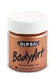 Global Body Art Face Paint - Liquid Metallic Copper 45ml
