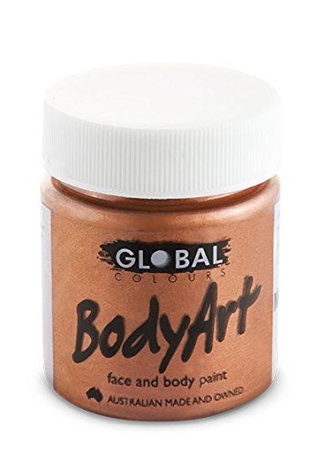 Global Body Art Face Paint - Liquid Metallic Copper 45ml