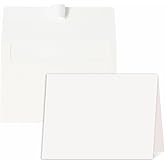Blank Cards and Envelopes 4x6, 30 Pack Cream White Invitation Folded Cardstock with 30 Matching Self-Seal Cream A4 Envelopes, Thank You Blank Greeting Cards, for DIY, Print Custom, Wedding & Birthday