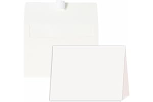 KEKETER Blank Cards and Envelopes 5x7, 30 Pack Cream White Invitation Folded Cardstock with 30 Matching Self-Seal Cream A7 Envelopes, Thank You Blank Greeting Cards, for DIY, Print Custom, Wedding & Birthday