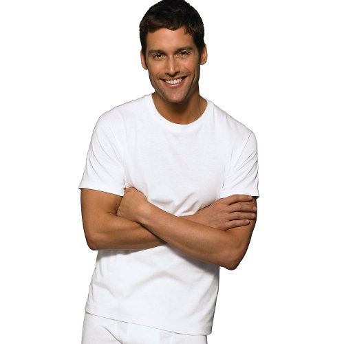 Buy Hanes White Tagless Crewneck 