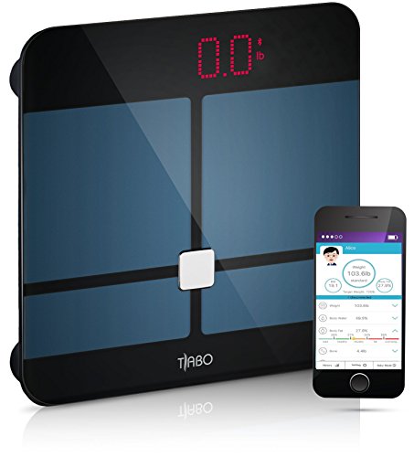 Bluetooth Body Fat Scale BMI -with App for iOS and Android Wireless Digital Bathroom Scale – Measures Body Weight, Body Water, Muscle Ratio, Body Fat, BMI, Bone Mass BMR & Visceral Fat - by Tiabo - Thumbnail 7