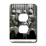 lsp_1579_6 Londons Times Famous People Places Books Cartoons - SAVE THE WHALE SIXTIES BANDS TWIST N SPOUT - Light Switch Covers - 2 plug outlet cover