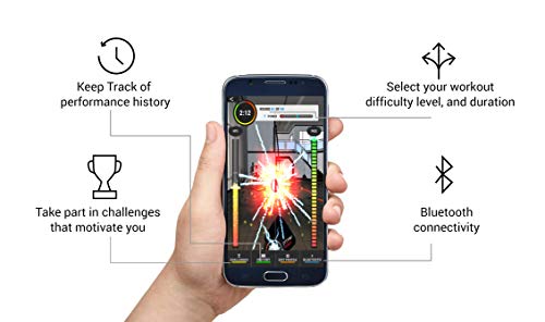 Nexersys Cross Body Trainer Interactive Double End Bag for Boxing, MMA, Fitness, Cardio, Core Strength - The Ultimate Boxing Experience, App Includes 10k HIIT Workouts and Teaches Proper Technique - Thumbnail 4