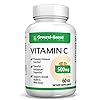 Extra Strength Vitamin C 1,000mg By Ground Based Nutrition – Non-GMO, All Natural, Pure, Real Organic Vitamin C…