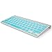Kuzy Metallic Keyboard Cover for MacBook Pro and MacBook Air, Aqua (KZYKbScMulti131517MtAq)