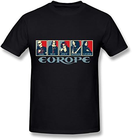 Shuynole Men Europe Band Fantasy Custom Causal Size XXL Color Black T-Shirts