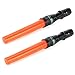 UltraFire 2pc 11-Inch Signal Traffic Wand Safty LED Flashlight 250 Lumen, Red Flashing Mode, Wrist Strap Lanyard, Side Clip, Orange Finish for Kids Outdoor Camping primary