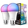 Smart Light Bulbs 2 Pack, Treatlife 2.4GHz Music Sync Color Changing Light Bulb, Works with Alexa, Google Home, A19 E26…