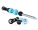 Chameleon Changeable Massage Stick Muscle Roller - Adjust the Rollers to your unique legs, calf, foot, or back muscles! Cramp, soreness, tension relief. (Blue)