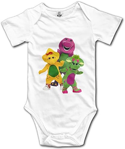 Barney and Friends Unisex Short Sleeve Pack Bodysuits for Baby Boys/Girls