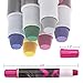Sysrion Hair Chalk - Metallic Glitter Temporary Hair Color - Edge Chalkers - No Mess - Built in Sealant - Works on All Hair Colors - Color Essentials Set (6 Count)