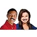 amscan 391634 High Riding Western Party Fabric Mustache, 3, 10 Ct., black/brown