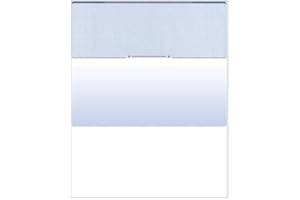 Compuchecks Blank Check Paper - 100 Pack - Computer Security Business Checks, QuickBooks & Laser Printer Compatible - Check On top, Voucher On Bottom - Check Paper Size 8 1/2-11 - Blue Diamond