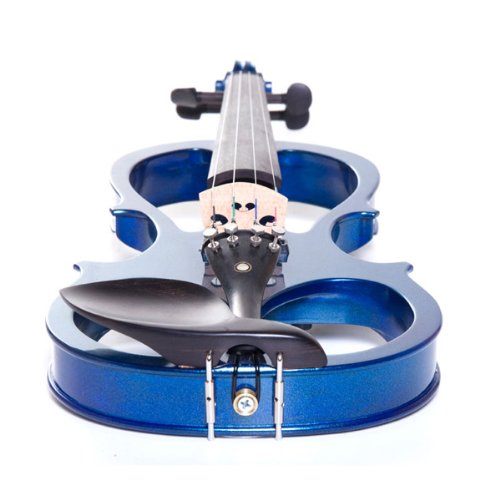 Cecilio CEVN1BL Style 1 Silent Electric Solid Wood Violin with Ebony