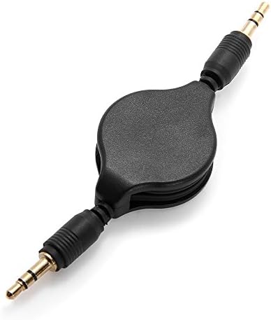 NEORTX AUX Cable, 3.5mm Retractable Audio Cable Male to Male/Auxiliary Cable/Aux Cord for Car Stereos, iPod, iPhone, Beats, Computer, Speaker, MP3 Players