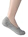 OSABASA Womens 3 Pair Casual No-Show Socks of Hidden Flat Boat Line GRAY US 5-8/Asia S (SETKWMS09)