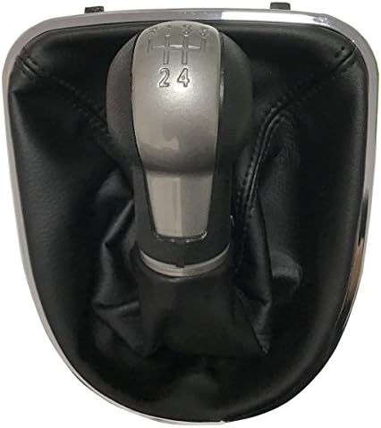 Maxiou Gear Shift Knob With Gaitor Leather Boot Cover For ALTEA LEON II 2 TOLEDO Car Stick Lever 5 6 speed (5-Speed)