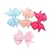 40PCS 2 Inch Baby Hair Bows Clips for Girls Grosgrain Ribbon Fully Lined Infant Hair Clips Accessories for Baby Girls Newborns Toddler in Pairs