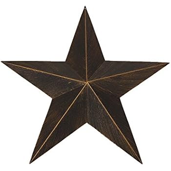 Hot Air Balloon Texas Barn Star Metal Wall Art Design Western Home Decor Vintage Rustic Dark Bronze Copper New（24 Inches）