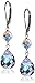 Swarovski Elements Crystal Aurora Borealis Briolette with Sterling Silver Lever Backs Drop Earrings