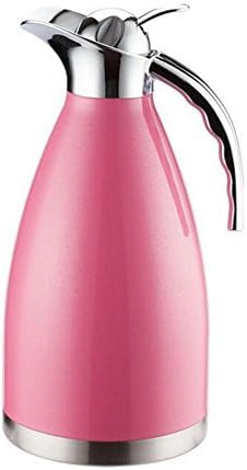 MEGOOD 1.5L/51 Oz Stainless Steel Cold and Hot Water Bottle Coffee Carafe,European Style Home Vacuum Insulation Coffee Pot(Pink)